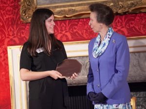 AESSEAL collecting the Princess Royal Training Award in 2018