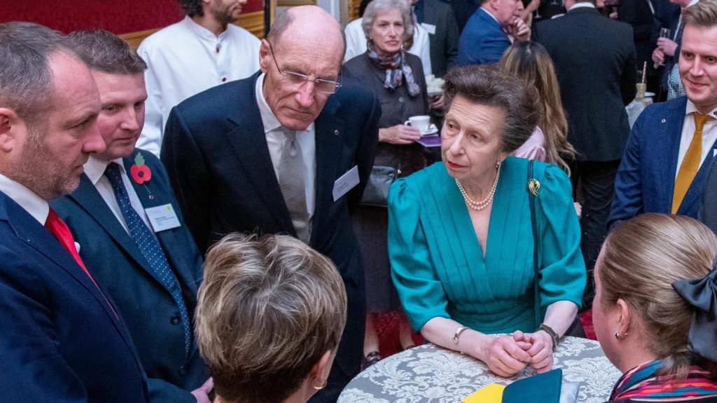 Princess Anne at the 2019 Princess Royal Training Awards ceremony