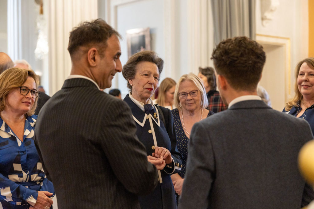 Kirstie Donnelly MBE, HRH The Princess Royal and Dame Ann Limb at the Princess Royal Training Awards 2021 ceremony