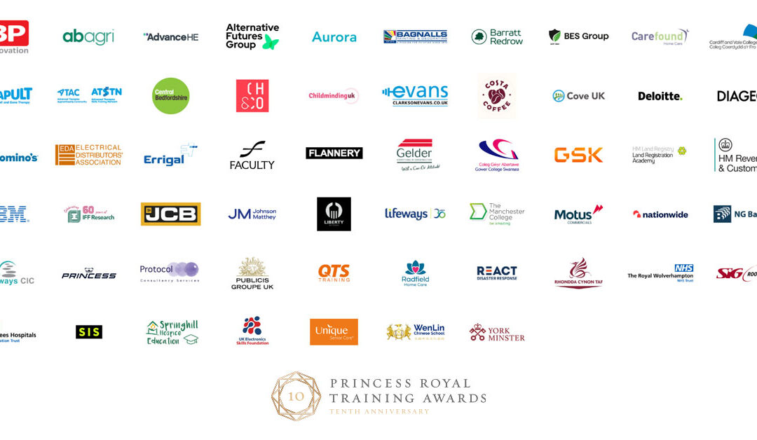 HRH The Princess Royal celebrates best-in-class workplace training in 10th anniversary year for Awards